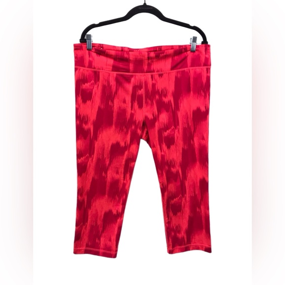 Under Armour Capri Women’s Size XL Pink Tie-dye UA Active Stretch Leggings Pants - Picture 1 of 7